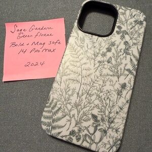 Sage Garden Green Floral iPhone 14 Pro Max Case